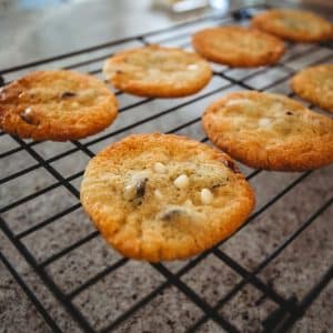 Cranberry & White Choc Chip Cookies